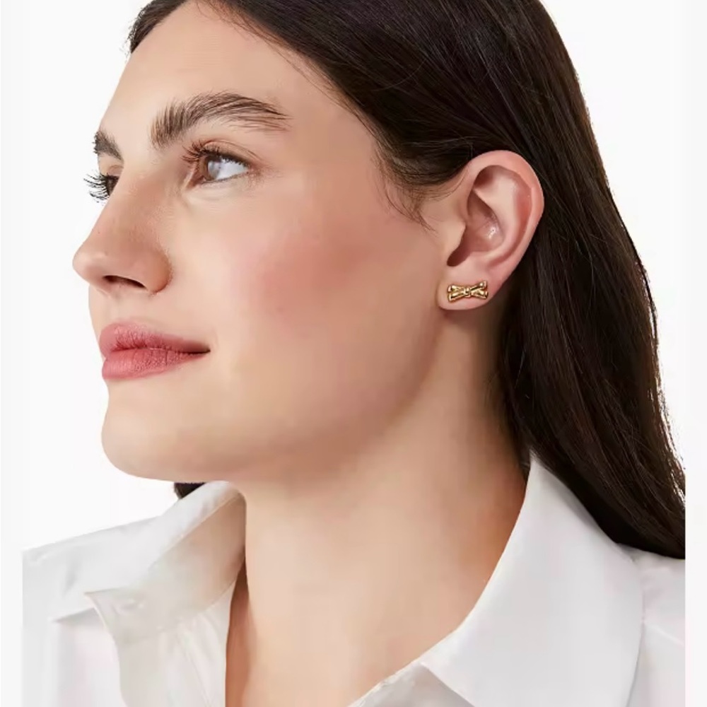 KATE SPADE Double Bow Studs - Picture 3 of 3